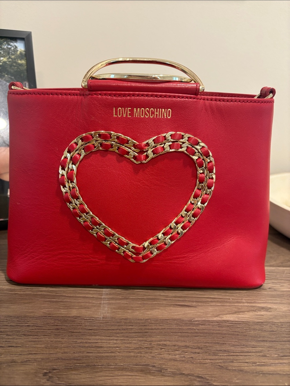 LOVE MOSCHINO RED LOVE BAG